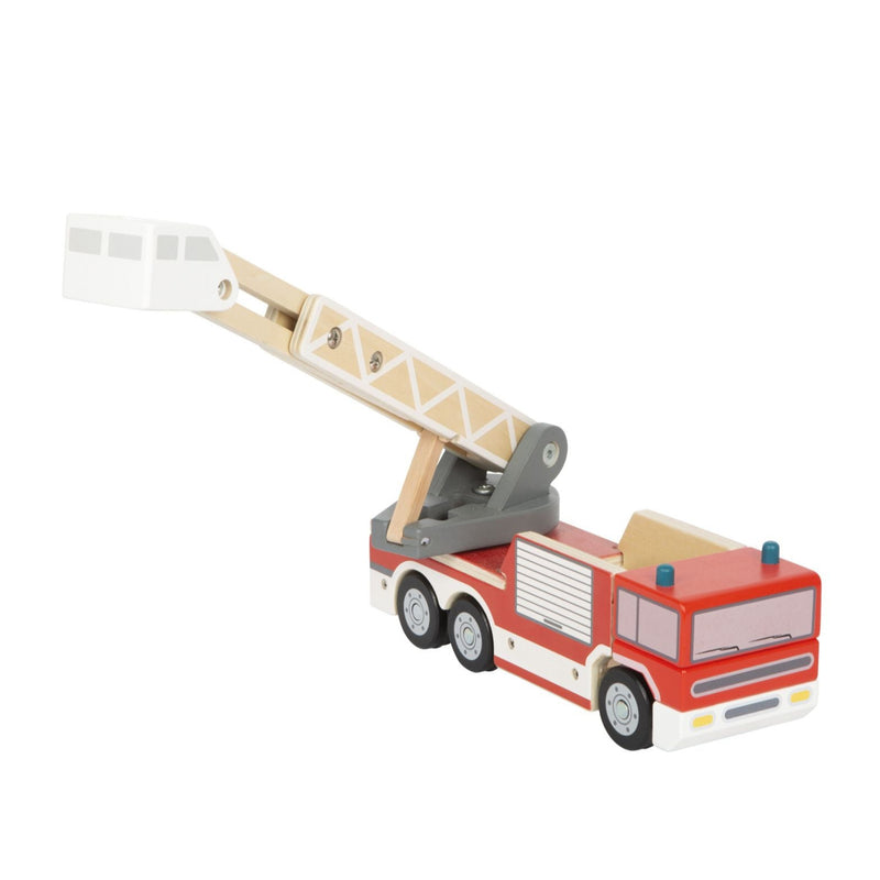 Feuerwehr mit Drehleiter von small foot in Schrägansicht