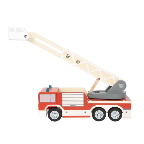Feuerwehr mit Drehleiter von small foot in Seitenansicht