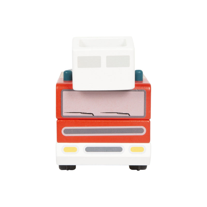 Feuerwehr mit Drehleiter von small foot in Frontansicht