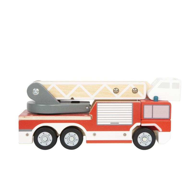 Feuerwehr mit Drehleiter von small foot in Seitenansicht