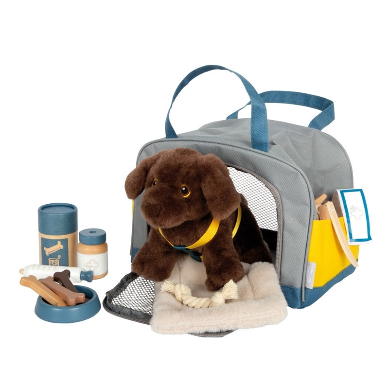 Hund mit Tasche und Pflege-Set von small foot