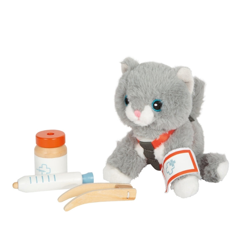 Katze mit Pflege-Set von small foot