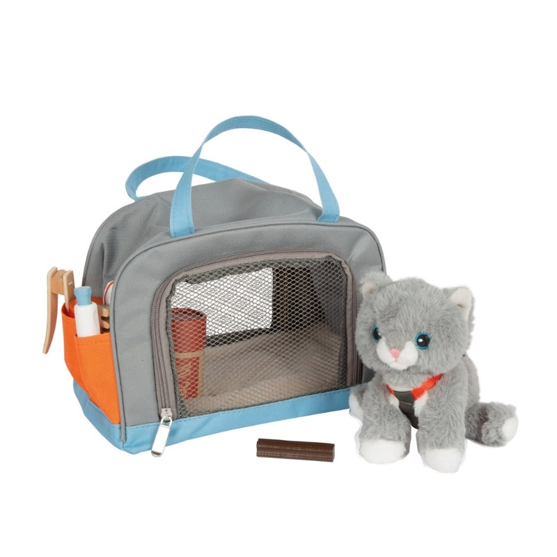 Katze mit Tasche und Pflege-Set von small foot