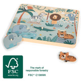 Setzpuzzle Tierlaute Safari