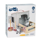Spielset Esel mit Stall und Zubehör in der Tasche von small foot_21