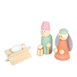Josef und Maria mit Jesuskind von Holzkrippen-Spielset Weihnachtsgeschichte von small foot