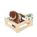 Spielset Pferd mit Stall und Zubehör mit brauner Tasche von small foot_04