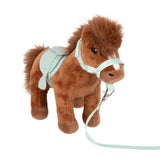 Spielset Pferd mit Stall und Zubehör mit brauner Tasche von small foot_14