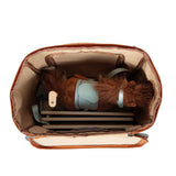 Spielset Pferd mit Stall und Zubehör mit brauner Tasche von small foot_21