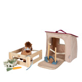 small foot Pferde-Spielset mit Stall und Zubehör mit Pferd in Koppel