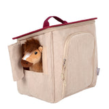 Pferd schaut aus small foot Stall