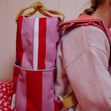 Großer Kinderrucksack Stripes | Campfire Orange & Dewy Lilac (8-12 Jahre) von Sticky Lemon_02