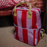 Großer Kinderrucksack Stripes | Campfire Orange & Dewy Lilac (8-12 Jahre) von Sticky Lemon_03