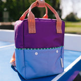 Kinderrucksack Small colourblocking Purple Tights & Badminton Blue von Sticky Lemon_05