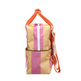 Kinderrucksack Small stripes rosebay pink & apple juice von Sticky Lemon_02