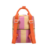 Kinderrucksack Small stripes rosebay pink & apple juice von Sticky Lemon_03