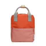 Kinderrucksack Small colourblocking lifebuoy orange & coral pink von Sticky Lemon_01