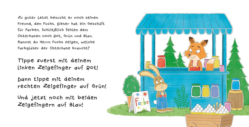 Such den OSterhasen_Ein Oster-Mitmachbuch. Zum Schütteln, Schaukeln, Pusten, Klopfen und sehen, was dann passiert. Von 2 bis 4 Jahren von Nico Sternbaum_Bassermann Verlag_Seitenansicht05