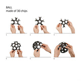 Binabo Konstruktionsspiel aus Bio-Plastik in schwarz-weiß_60 Teile_Anleitung