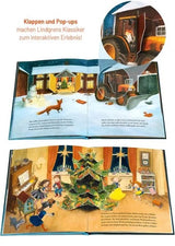 Tomte und der Fuchs von Astrid Lindgren_Pop-up mit Klappen_Oetinger_Seitenansicht01