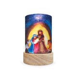 Toverlux Lampenschirm von Het Wol Feetje mit Heiliger Familie zu Weihnachten