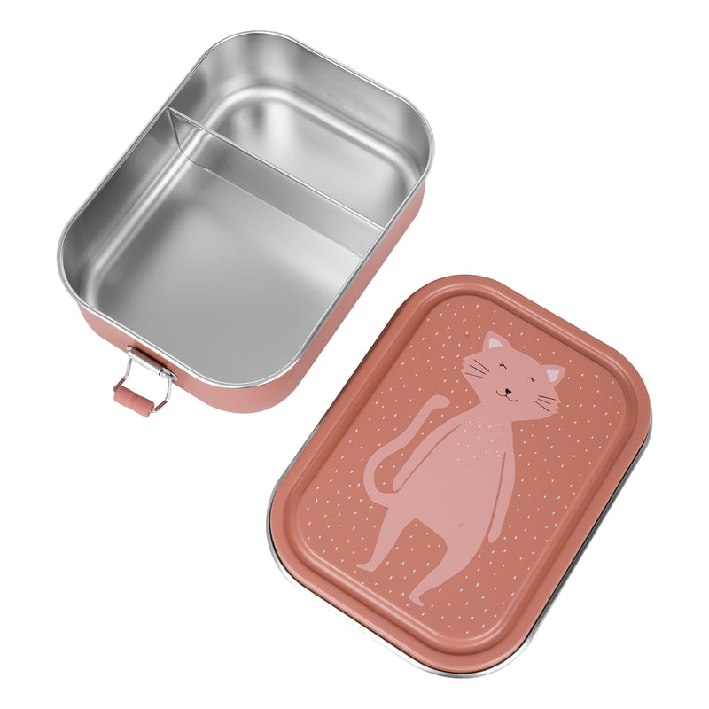 Große Lunchbox Mrs. Cat von Trixie mit Deckel und Unterteil