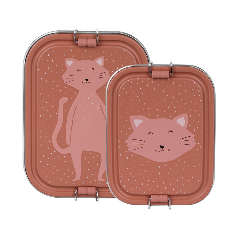 Große und kleine Mrs. Cat Lunchboxen