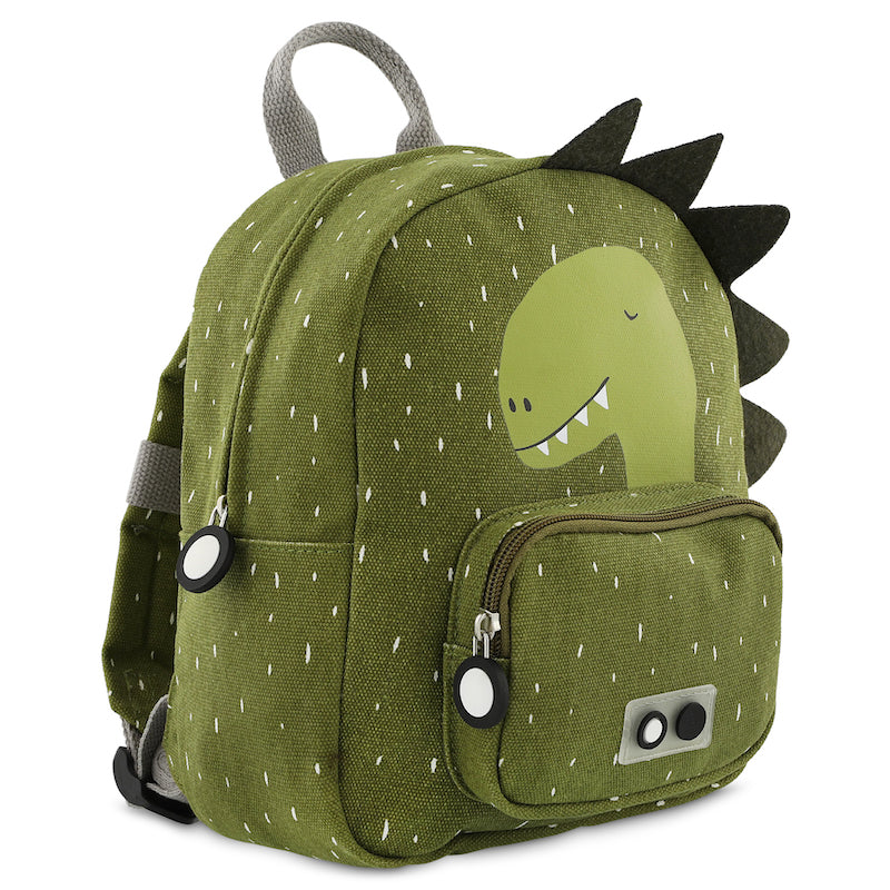Kleiner Rucksack Mr. Dino von Trixie in Schrägansicht