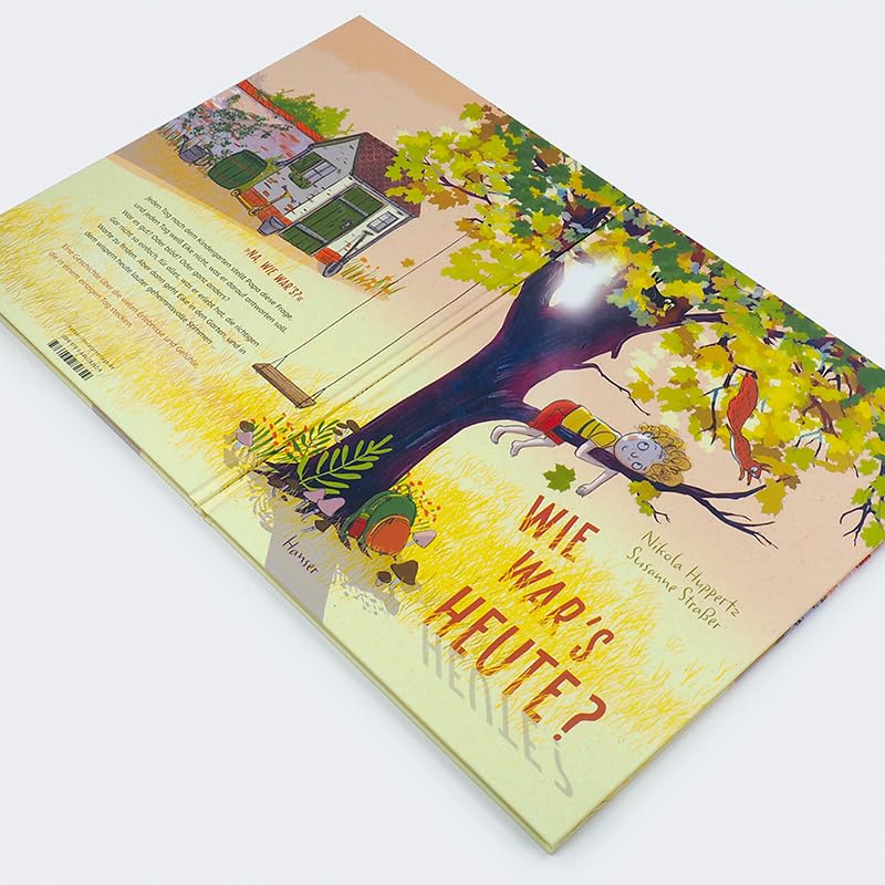 Wie war's heute? von Nikola Huppertz und Susanne Straßer_Hanser Verlag_Buchcover_Buchrücken