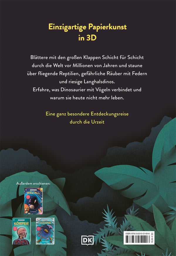 Wissenswelten Dinosaurier_Schicht für Schicht die Welt der Urzeitriesen entdecken von Ruth Symons und Gail Armstrong_DK Verlag_Rückseite