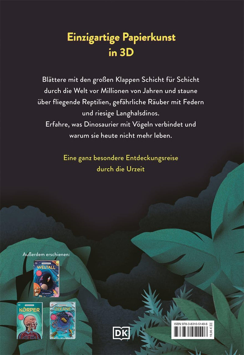 Wissenswelten Dinosaurier_Schicht für Schicht die Welt der Urzeitriesen entdecken von Ruth Symons und Gail Armstrong_DK Verlag_Rückseite