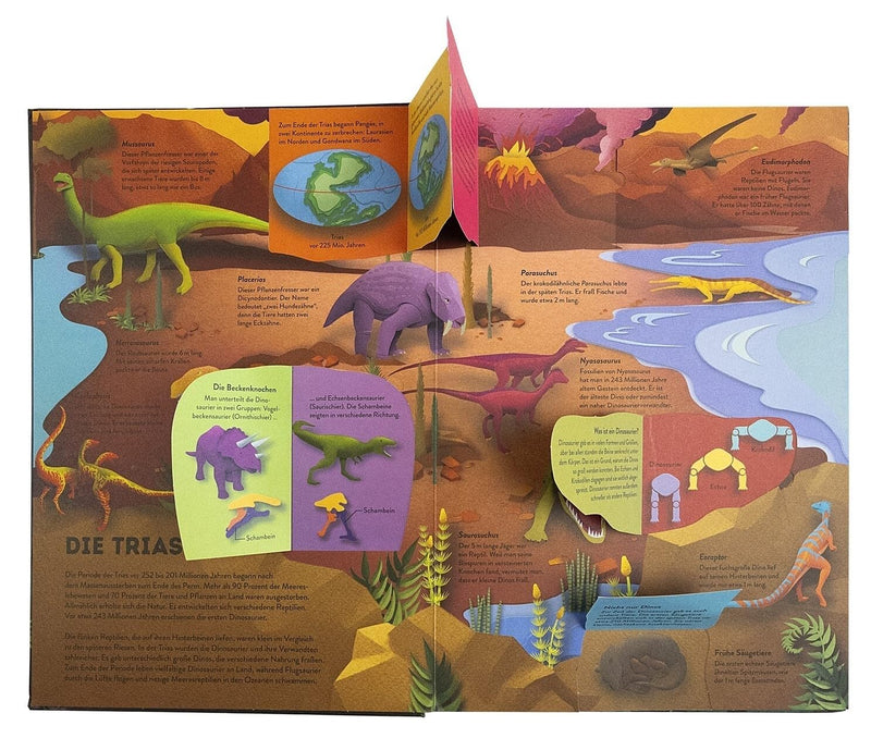 Wissenswelten Dinosaurier_Schicht für Schicht die Welt der Urzeitriesen entdecken von Ruth Symons und Gail Armstrong_DK Verlag_Seitenansicht01