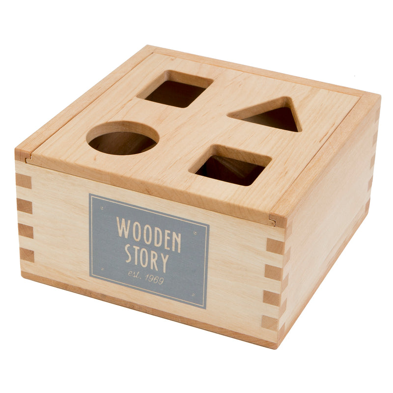 Holzbox von Holz Sortierbox von Wooden Story in naturbelassener Farbe