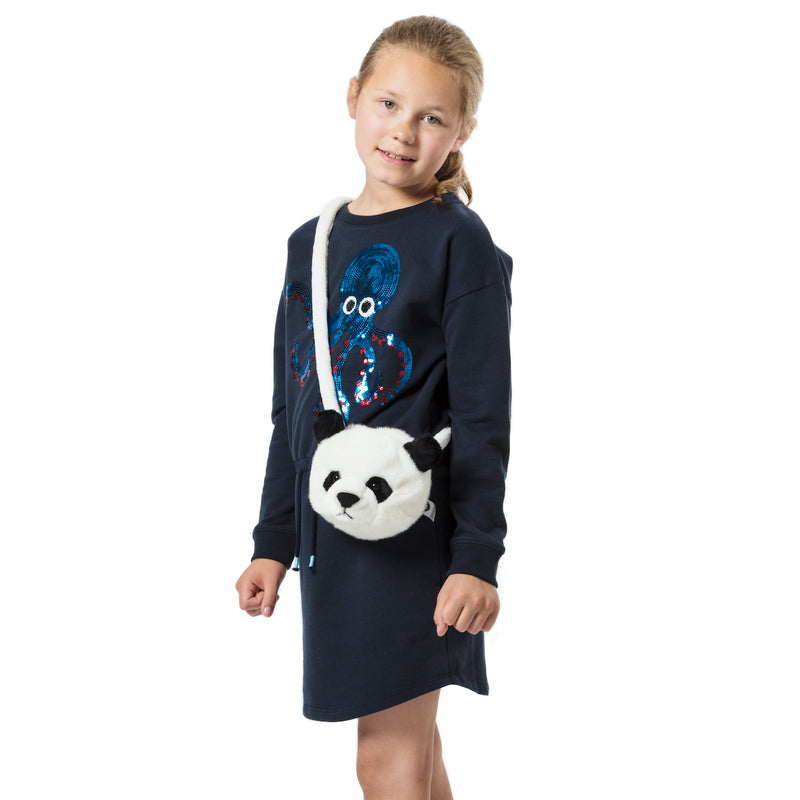 Umhängetasche Panda für Kinder aus Kuschel-Plüsch von Wild & Soft_Kind mit Tasche