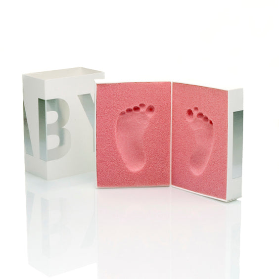 BABYFOOTPRINT_Das Original Baby-Fußabdruckset aus Berlin_silber
