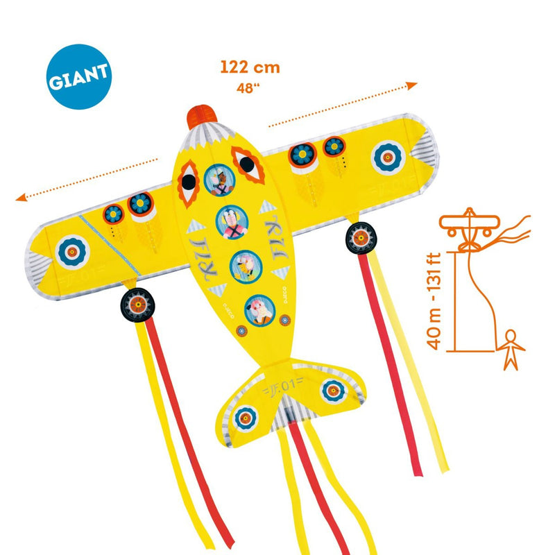 Drachen "Maxi Flugzeug" von Djeco_Größentabelle