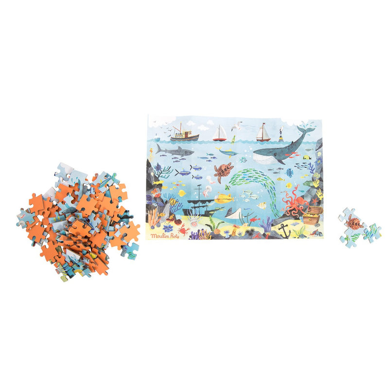 Entdecker-Puzzle "Der Ozean" von Moulin Roty mit 96 Teilen_Vorlage