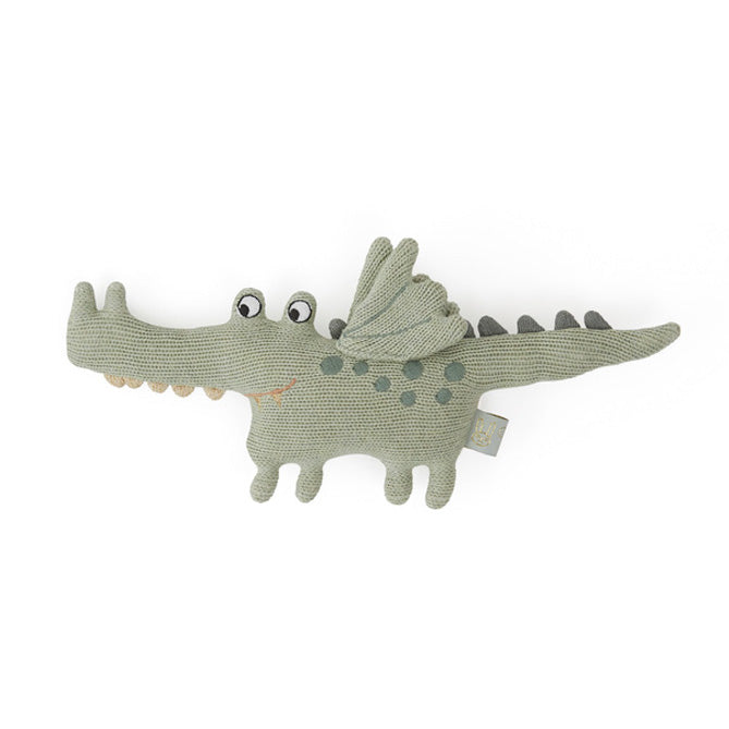 Strickrassel, Greifling & Babyspielzeug Krokodil Yoshi von OYOY