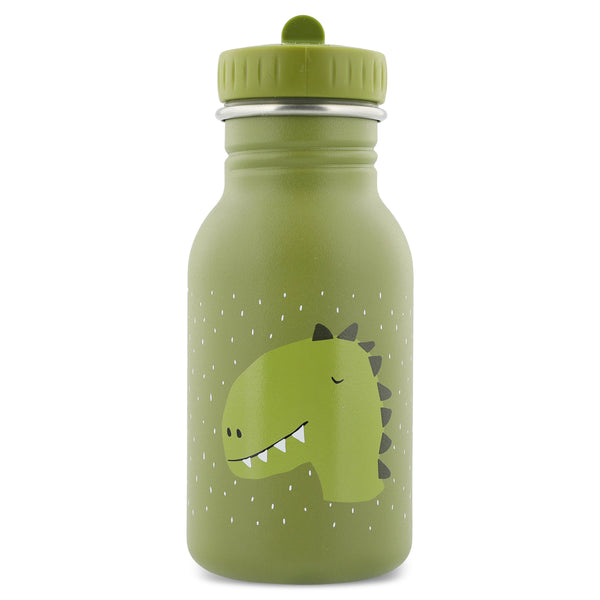 Edelstahl-Trinkflasche "Mr. Dino" für Kinder von Trixie_350 ml_Ansicht von vorne