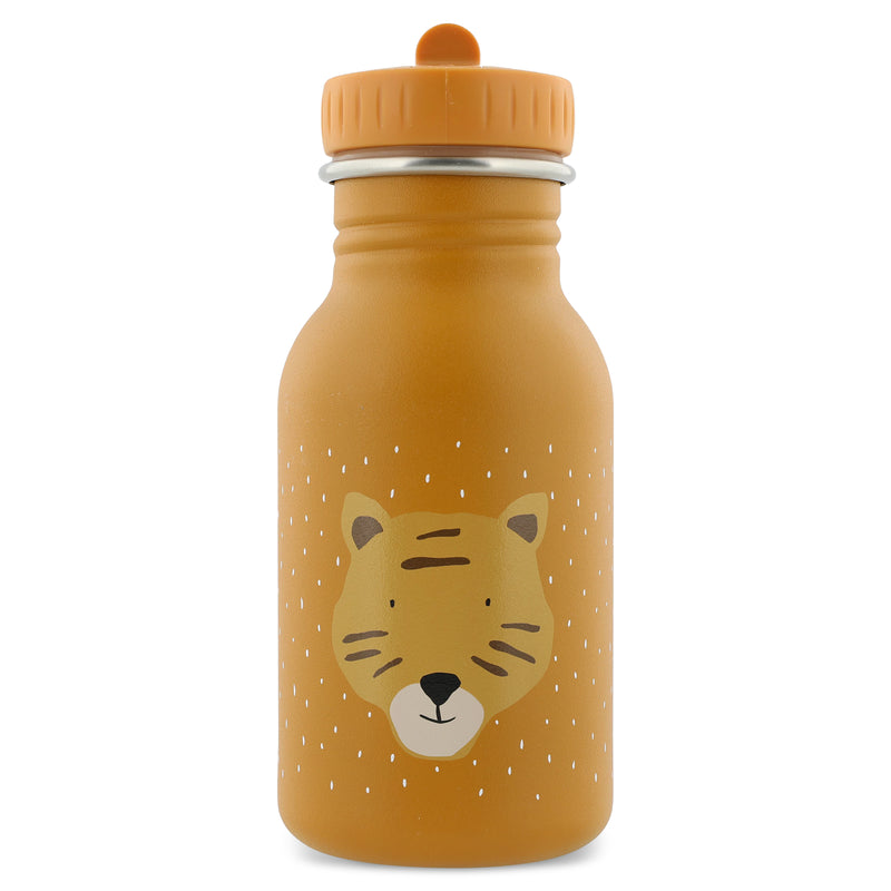 Edelstahl-Trinkflasche "Mr. Tiger" für Kinder von Trixie_350 ml_Ansicht von vorne