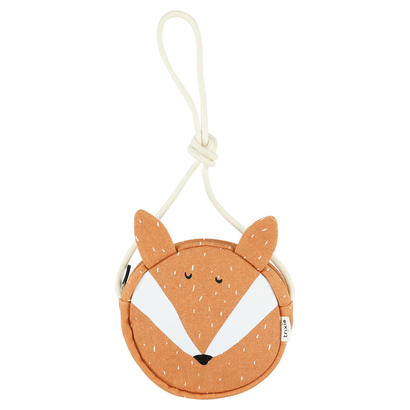 Runde Handtasche Mr. Fox aus Bamwolle für Kinder von Trixie_Ansicht von vorne