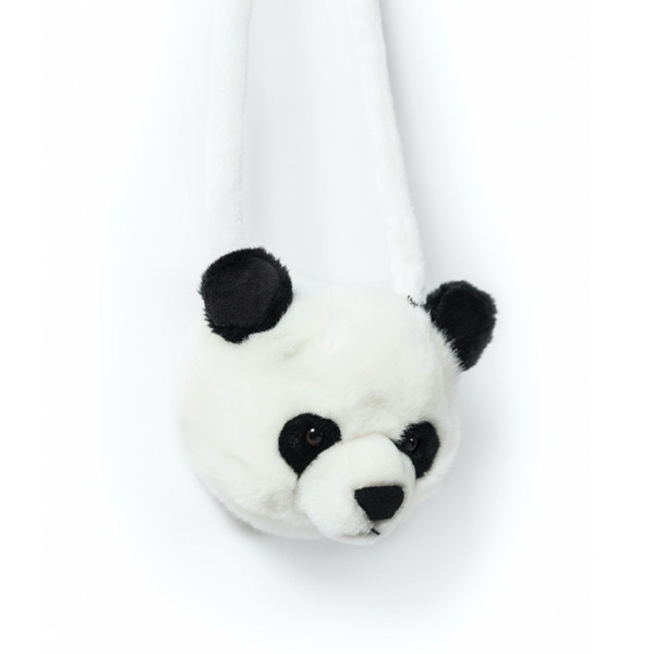 Umhängetasche Panda für Kinder aus Kuschel-Plüsch von Wild & Soft_Tasche von vorne