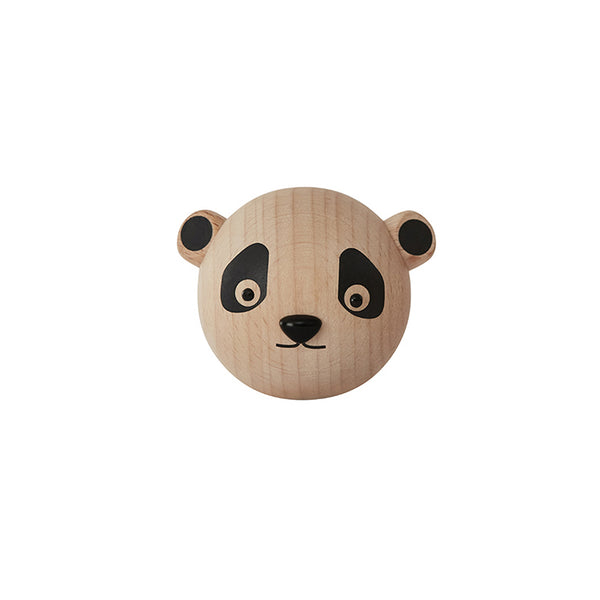 Panda Wandhaken aus Holz von OYOY