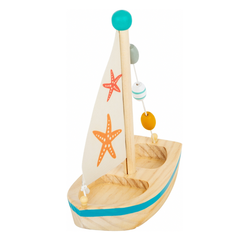 Wasserspielzeug Segelboot Seestern von Smallfoot_Seitenansicht von vorne
