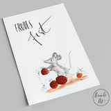 Postkarte "Frohes Fest" von Annelis Art_Weihnachtskarte