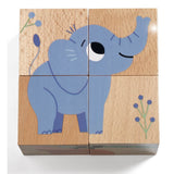 Holz-Würfelpuzzle Wild & Co von Djeco_Detailansicht Elefant