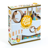 Zig & Go_Kettenreaktionsspiel Murmel Dominobahn von Djeco_25 Teile_Verpackung
