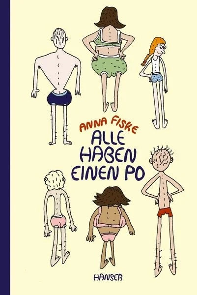 Buch Alle haben einen Po von Anna Fiske_Hanser Verlag_Buchcover