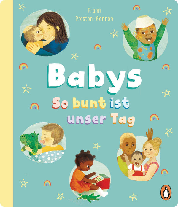 Pappbilderbuch Babys - so bunt ist unser Tag von Frann Preston-Gannon_Penguin Junior_Buchcover