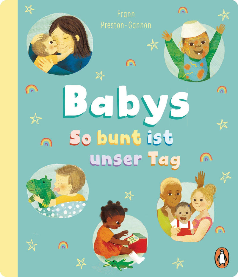 Pappbilderbuch Babys - so bunt ist unser Tag von Frann Preston-Gannon_Penguin Junior_Buchcover